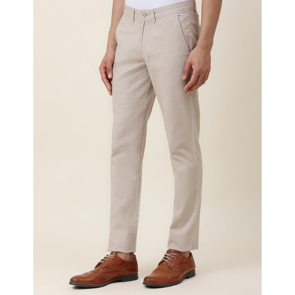 Fabindia Men's Slim Fit Cotton Khaki Chino Pants 32x32 Business Casual Office